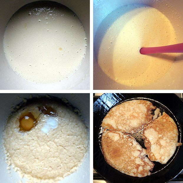 Frühstückspfannkuchen (mit Hefe) – essential pancakes – kuechenkitchen