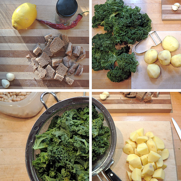 Grünkohl Ribollita – German ribollita with pangrattato – kuechenkitchen