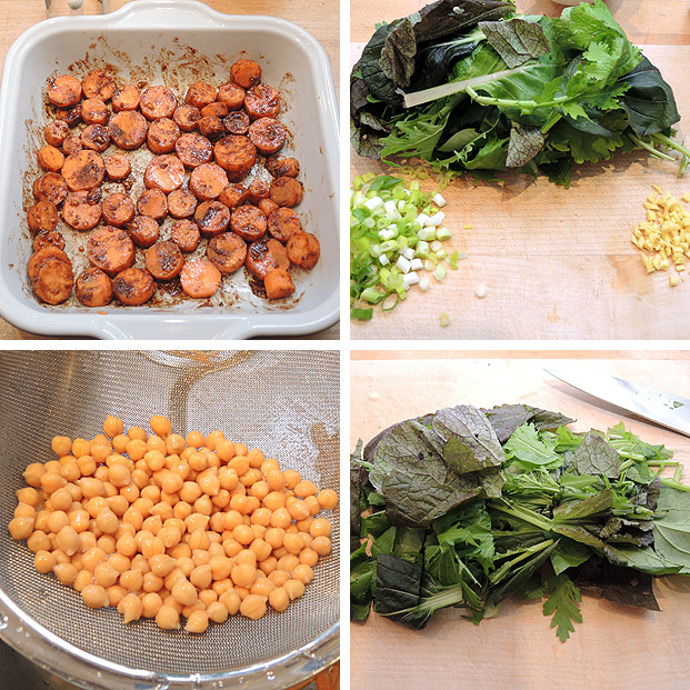 Kichererbsensuppe mit Spinat – chickpea soup with spinach – kuechenkitchen