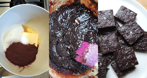 die besten Brownies – spelt flour brownies – kuechenkitchen