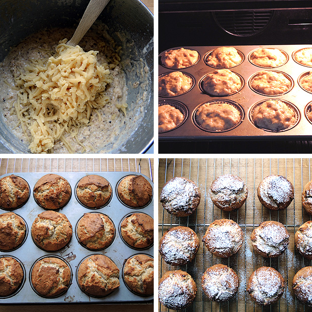 Marzipan-Kokos Muffins – marzipan coconut muffins – kuechenkitchen