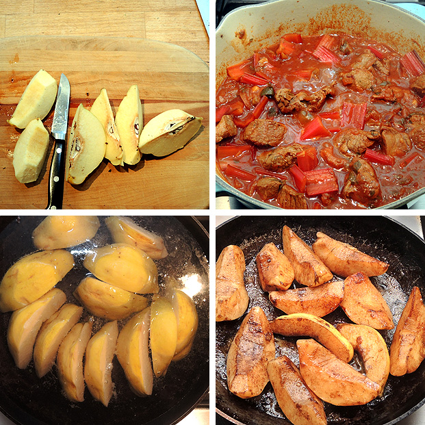 Lamm-Quitten-Tajine – lamb, quince tagine – kuechenkitchen