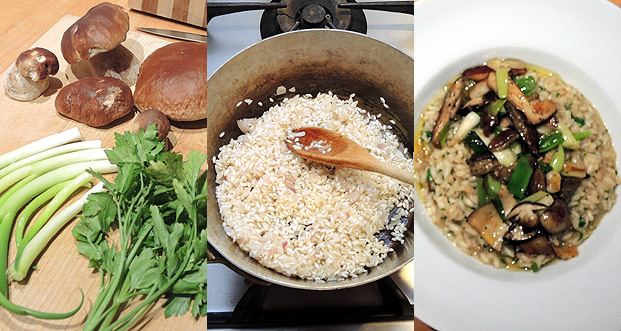 Risotto mit frischen Steinpilzen – risotto with fresh porcini ...