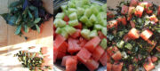 Gurken-Wassermelonensalat – cucumber and watermelon salad