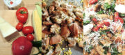 Panzanella cacio e pepe – breadsalad with cheese and pepper croutons